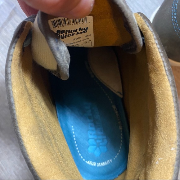 Rocky 4EurSole wedge Canvas Cream Rococo Forte Boot - Picture 12 of 13